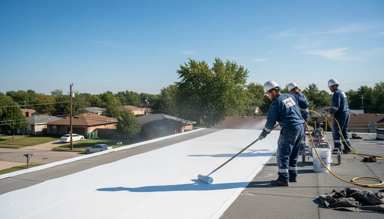 Commercial roof coating in Addyston, OH near me
